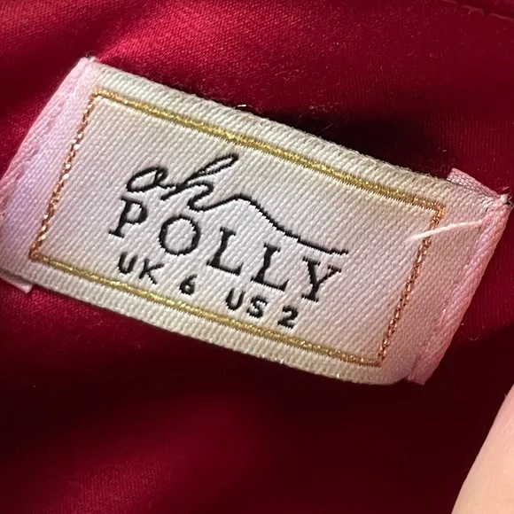 Red oh polly satin dress - Picture 5 of 5